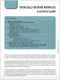 Practical guide to stem cell culture matrices 이미지