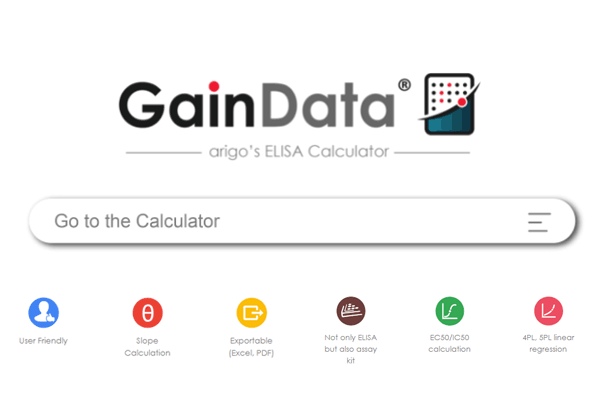 무료 ELISA 분석 프로그램 | GainData ELISA data calculator 이미지